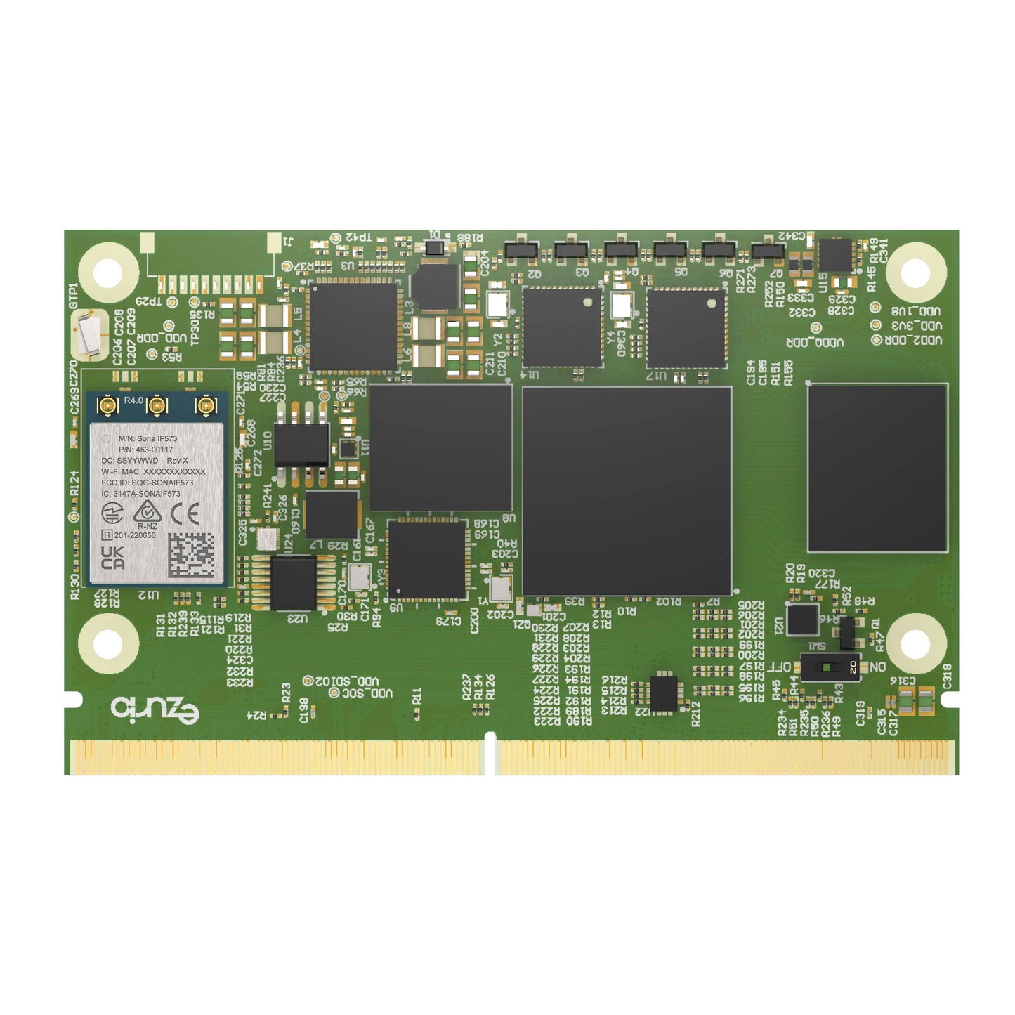 Ezurio EZSMI-959-0816-00117-2 Nitrogen95 iMX95 SMARC SOM ARM® Cortex®-A55, ARM® Cortex®-M7, ARM® Cortex®-M33
