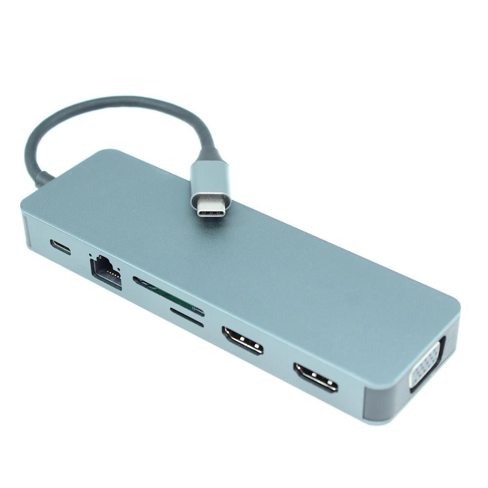 My Cable Mart FE-USB-432 - USB a Audio, Ethernet, HDMI, SD, USB, VGA USB - C 3.0 hembra