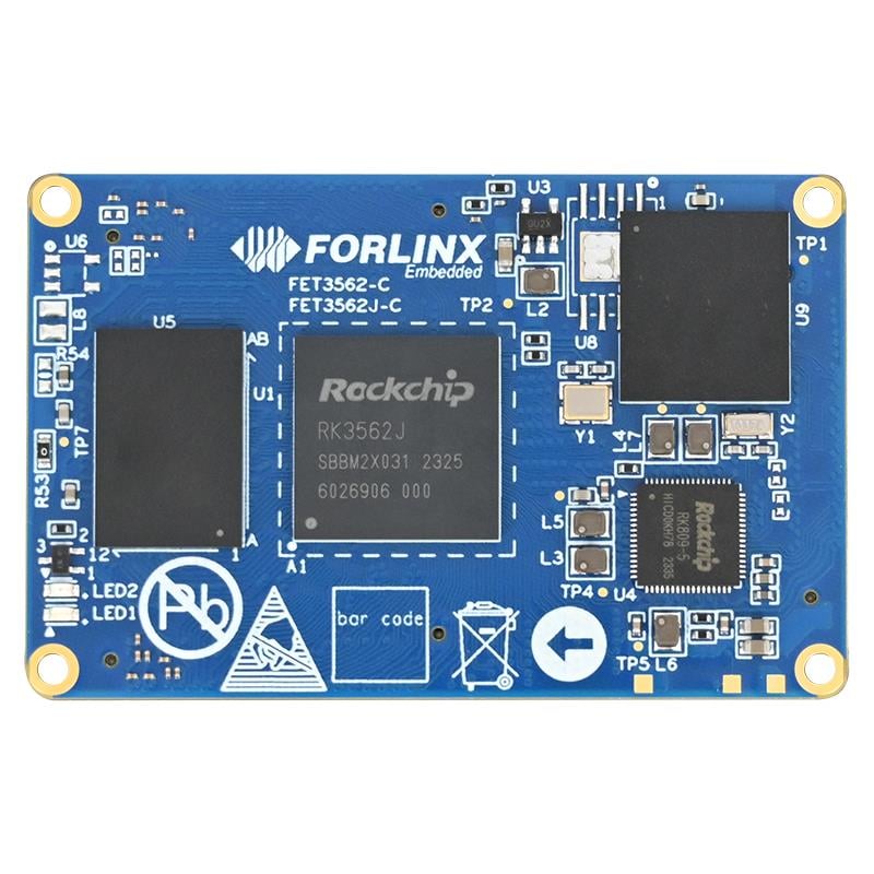 Forlinx Embedded FORLINX-FET3562J-C+182GSE16GIB10 RK3562J MPU ARM® Cortex®-A53 Quad