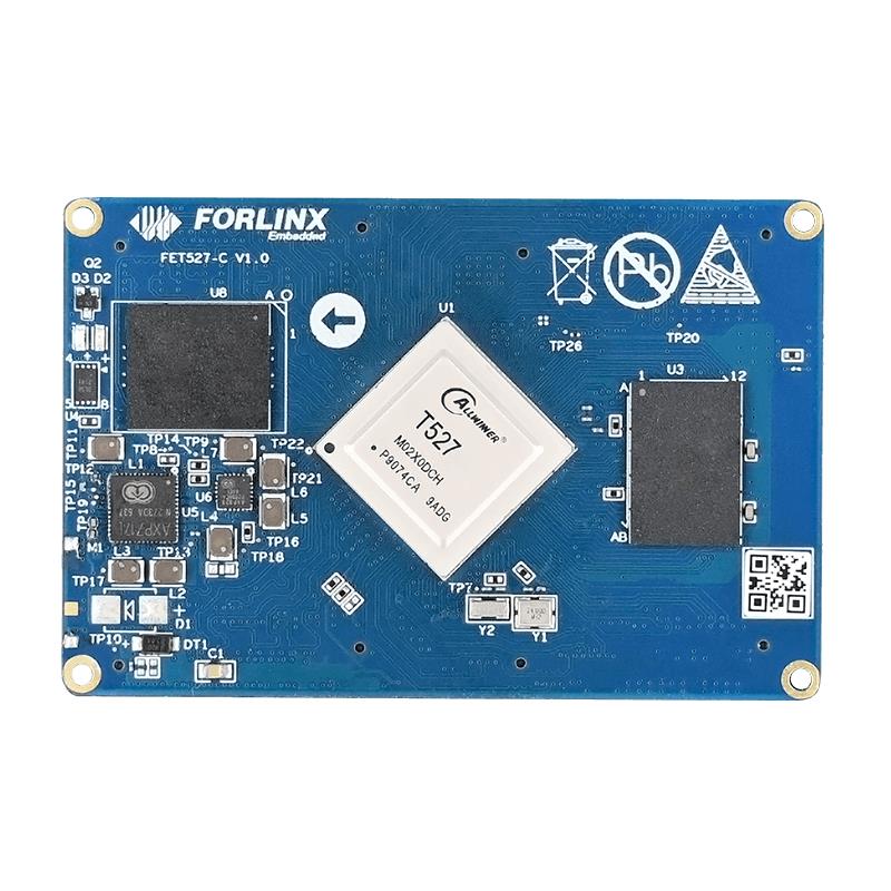 Forlinx Embedded FORLINX-FET527N-C+182GSE16GIA11 Allwinner T527N MPU ARM® Cortex®-A55 8-Core