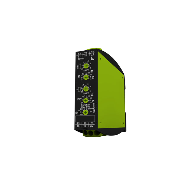 TELE Controls Inc G2ZIF20 24-240V AC/DC - Riel DIN Relé mecánico 0.05 seg ~ 10 h 5A a 250VCA