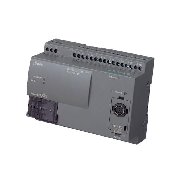 IDEC FT1A-B24RA FT1A SmartAXIS SMARTAXIS 24I/O CPU DC POWER 16 - Digital (12), Analog/Digital (4)
