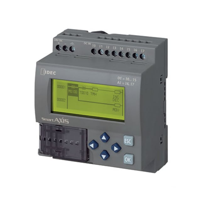 IDEC FT1A-H12RA FT1A SmartAXIS SMARTAXIS 12I/O CPU DC POWER 8 - Digital (6), Analog/Digital (2)
