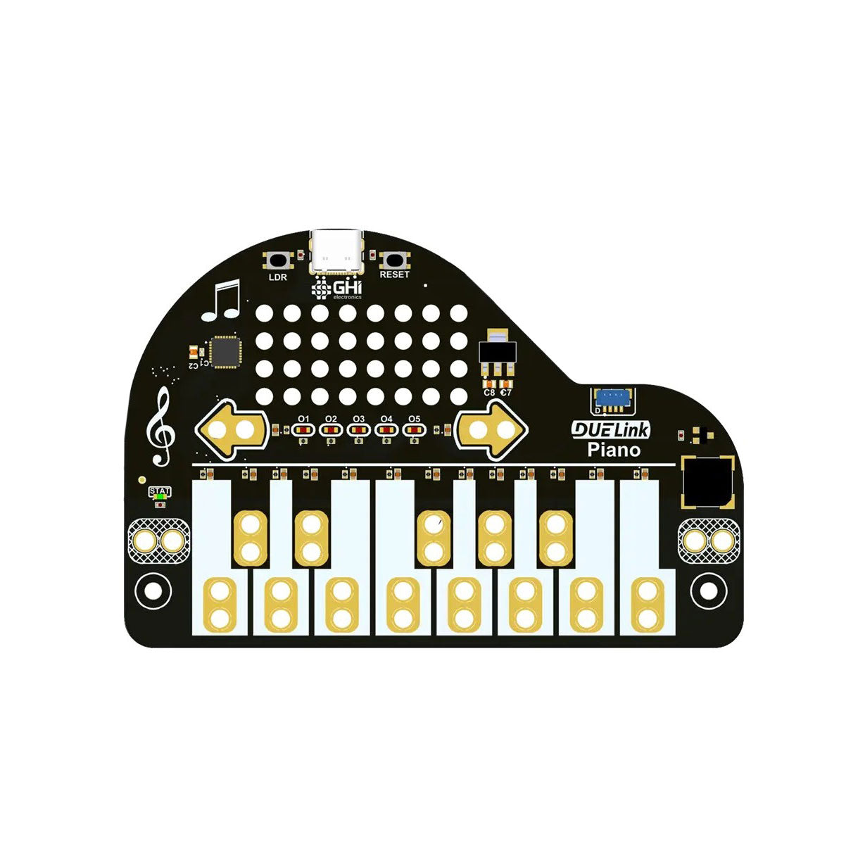 GHI Electronics, LLC GDL-SPPIANO-B STM32C0 MCU 32-Bit