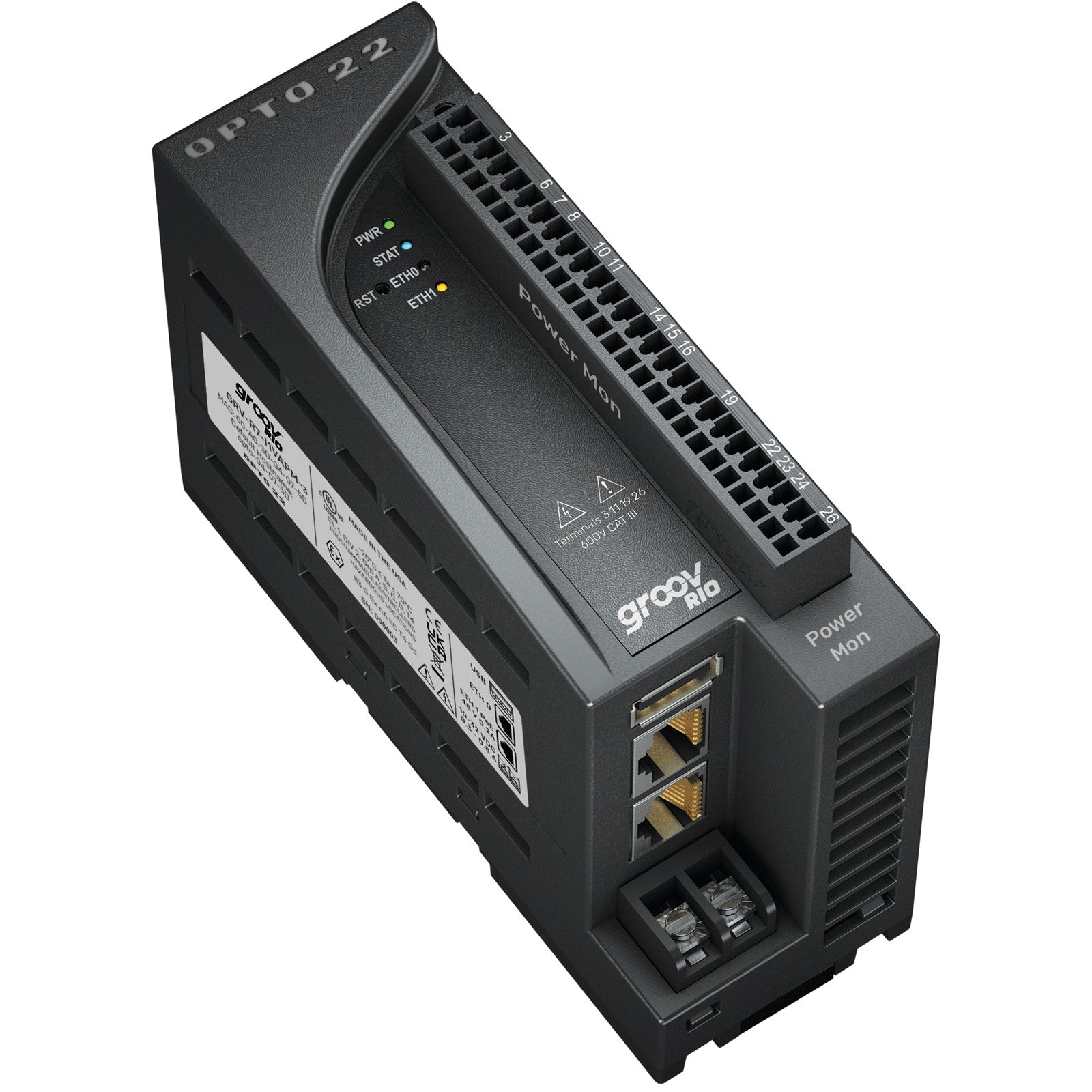 Opto 22 GRV-R7-I1VAPM-3 groov RIO® Power Measurement Module GRV Series