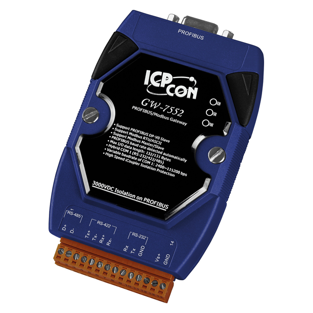 ICP DAS USA INC GW-7552 - Serial a serial Bloque de terminales