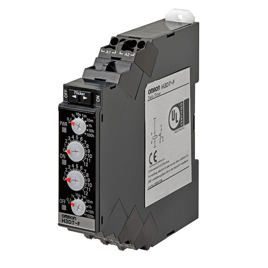 Omron Automation and Safety H3DT-F AC/DC24-240 H3DT Riel DIN Relé mecánico 0.1 seg ~ 1200 h -