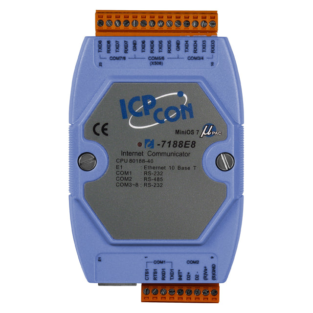 ICP DAS USA INC I-7188E8 - Ethernet a serial Bloque de terminales