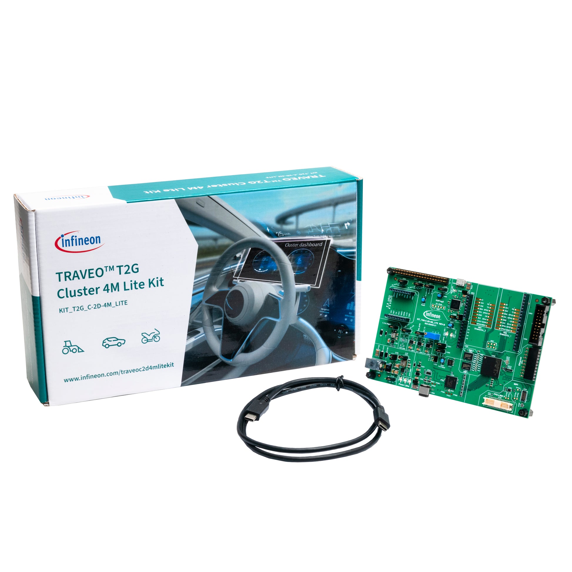 Infineon Technologies KITT2GC-2D-4MLITE TRAVEO™ MCU 32-Bit