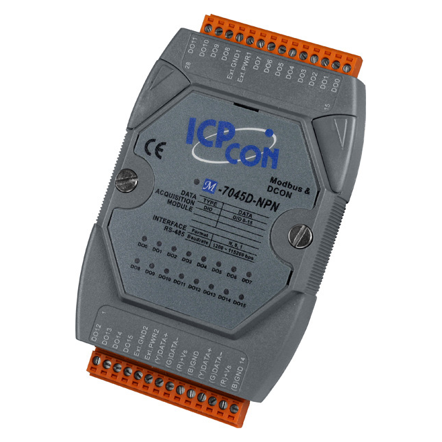ICP DAS USA INC M-7045D-NPN 7045 Output Module -