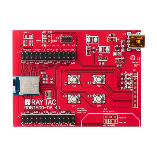 Raytac MDBT50Q-DB-40 - Transceiver; 802.15.4 (Thread, Zigbee®), Bluetooth® 5.x (BLE)