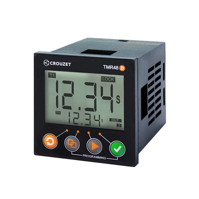 Crouzet MDE1R0524U TMR48D Para enchufe Relé mecánico 0.001 seg ~ 9999 h 5A a 250VCA