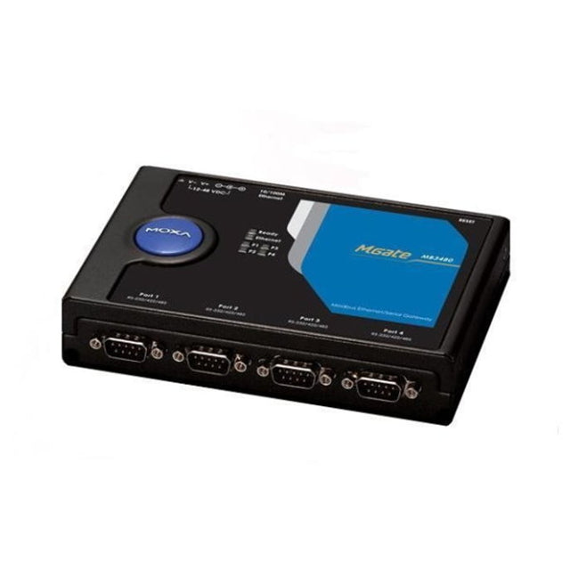Moxa MGATE MB3480 Gate™ 4 PORT RS-232/422/485 MODBUS TCP Gateway