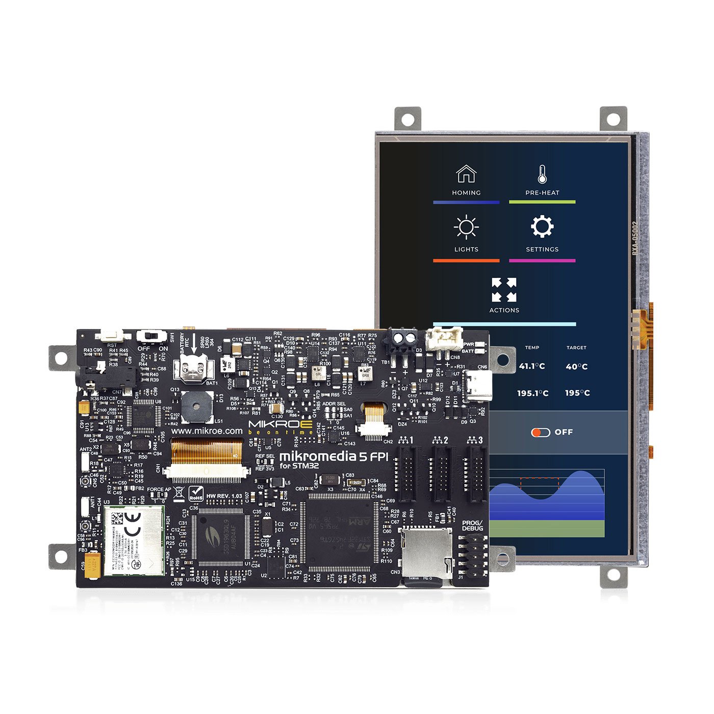 MikroElektronika MIKROE-6159 STM32F4 MCU 32-Bit