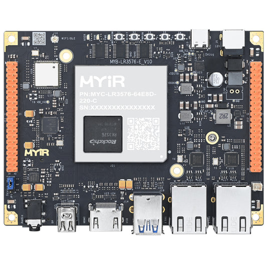MYIR Tech Limited MYD-LR3576-64E8D-220-C MYC-LR3576 Rockchip RK3576 EVAL Board MPU ARM® Cortex®-A53, Cortex®-A72