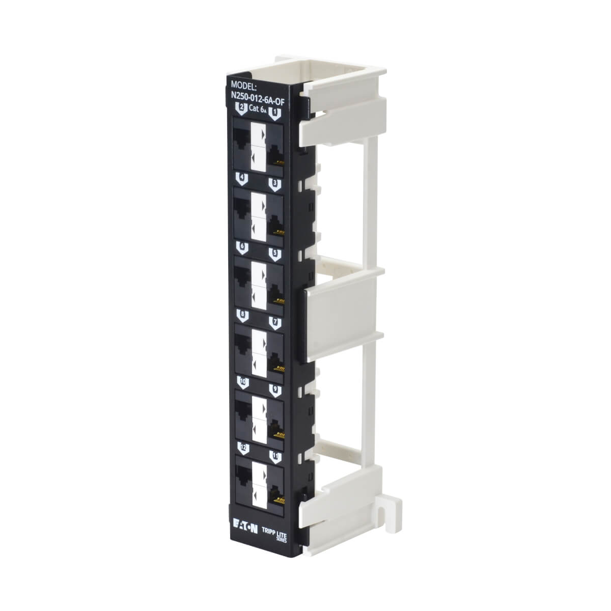Eaton Tripp Lite N062-012-KJ-WOF - Patch Panel, Cat5, Cat5e, Cat6, Cat6a RJ45 Jack