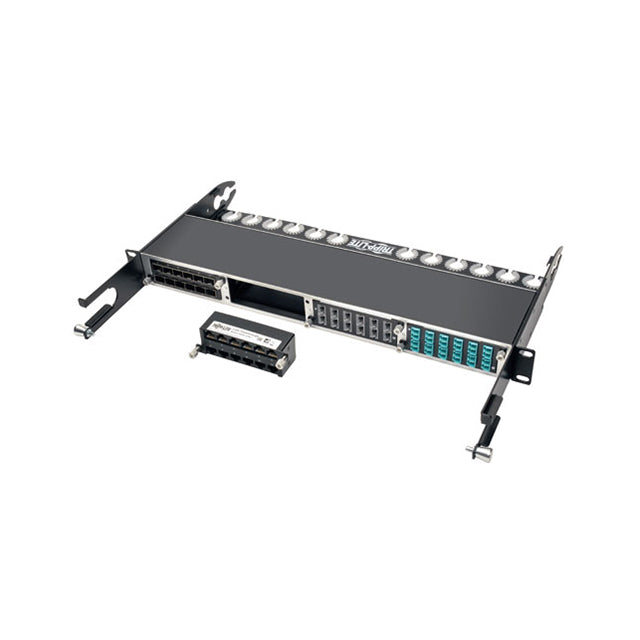 Eaton Tripp Lite N484-12RJ Network Patch Panel, Fiber RJ45 Jack (Not Provided)