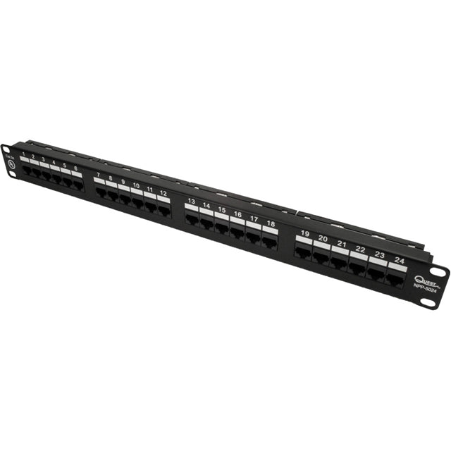 Quest Technology International Inc. NPP-5024 NPP Patch Panel, Cat5e RJ45 Jack