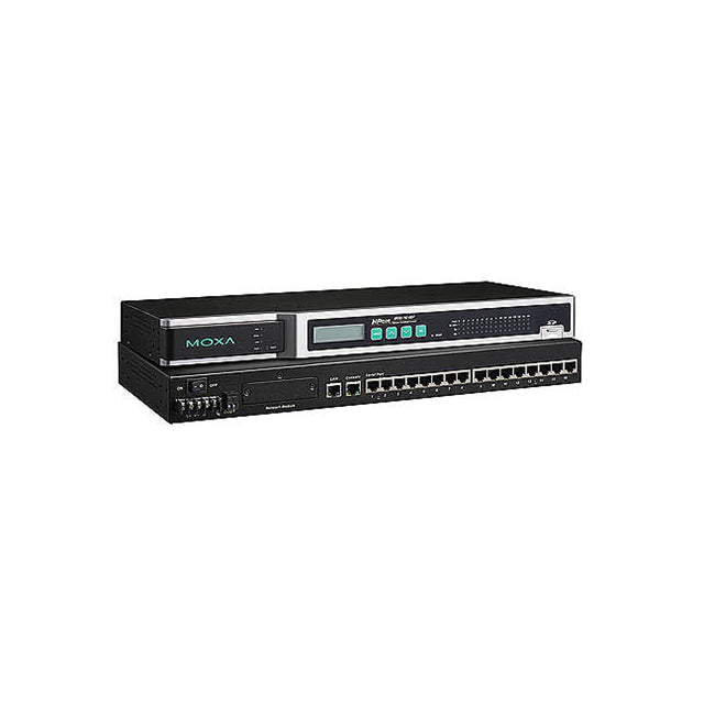 Moxa NPORT 6650-16 NPort 6600 Serial to Ethernet RS-232/422/485