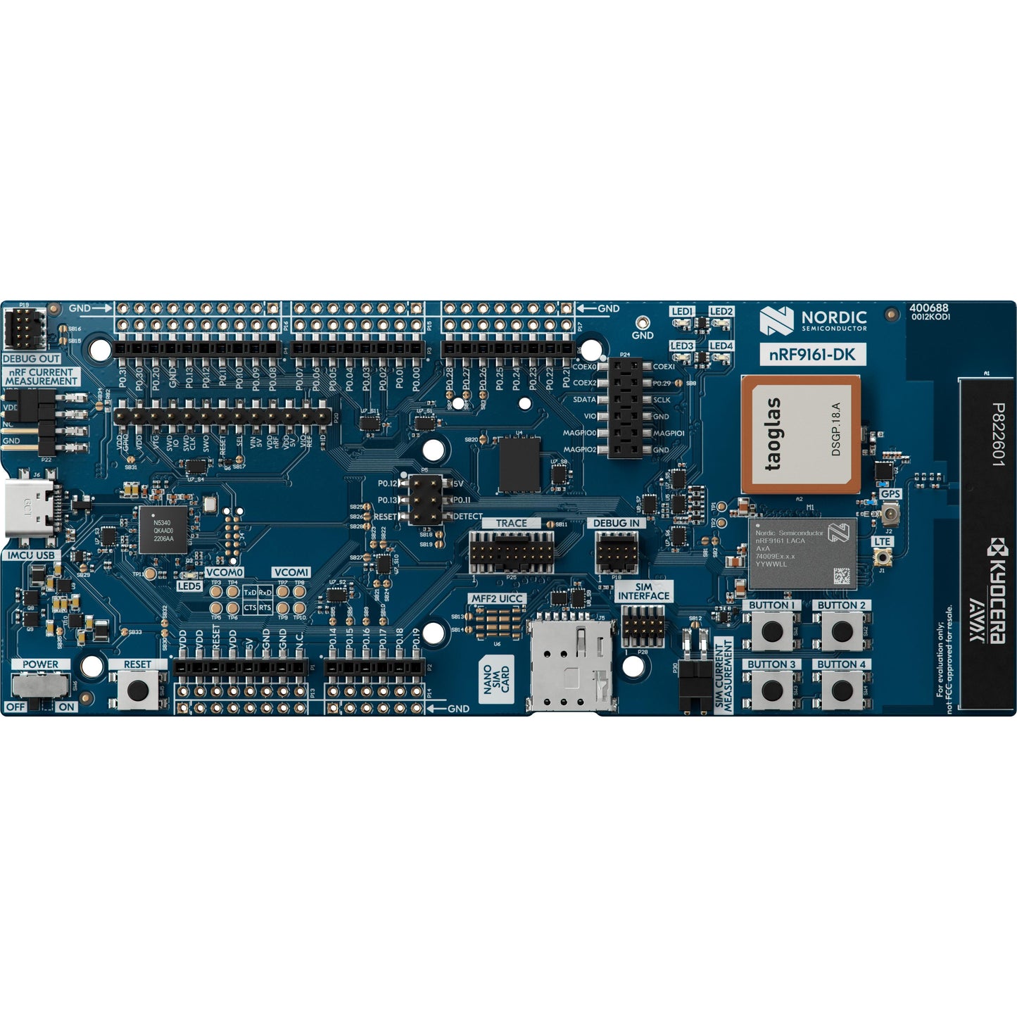 Nordic Semiconductor ASA NRF9161-DK - Cellular, GNSS (GPS)