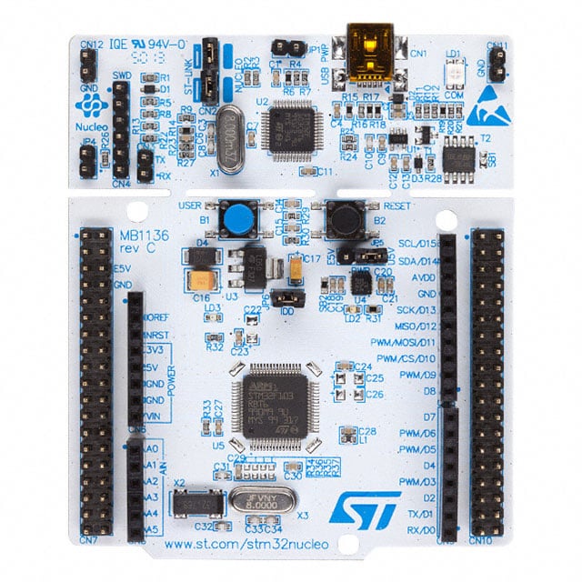 STMicroelectronics NUCLEO-L152RE STM32L1 NUCLEO-64 STM32L152RE EVAL BRD MCU 32 bits ARM® Cortex®-M3