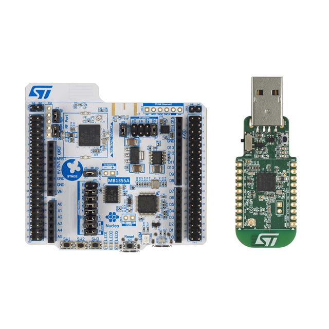 STMicroelectronics P-NUCLEO-WB55 STM32WB Transceiver; 802.15.4 (Thread, Zigbee®), Bluetooth® 5.x (BLE)