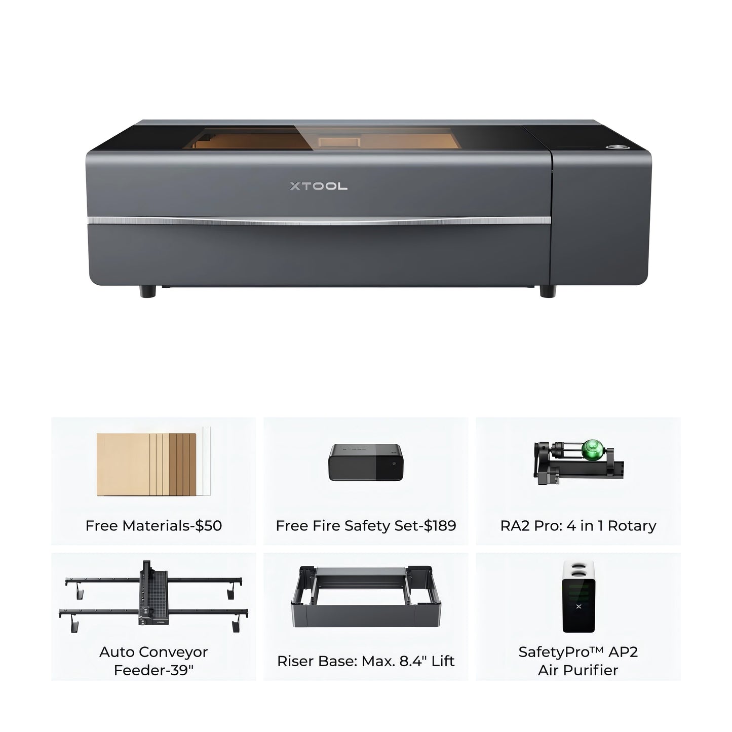 XTool P1030630-P5010373- P5010239- P5010199 - Laser Engraver Laser Cutters/Engravers