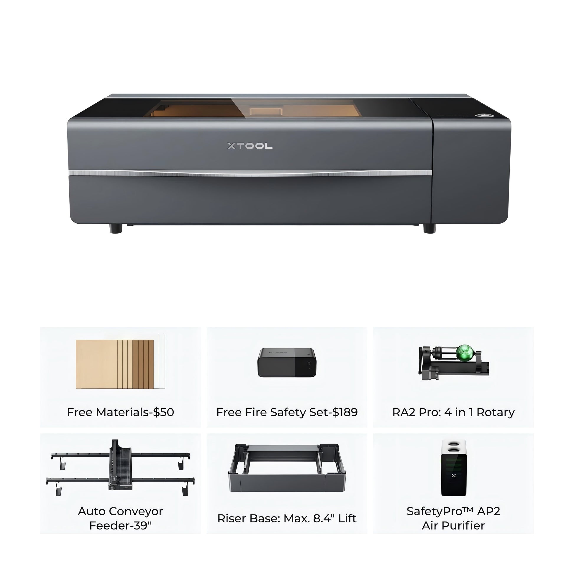 XTool P1030630-P5010373- P5010239- P5010199 - Laser Engraver Laser Cutters/Engravers
