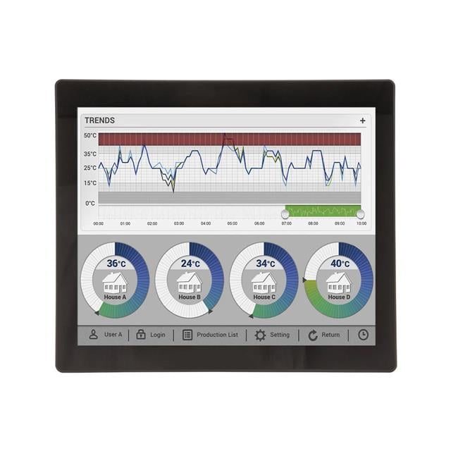Maple Systems Inc PC1217AP-A04M6C PC1200 17.0" Intel 4GB/128GB, Win10 Intel® Pentium® N4200 1.1GHz/2.5GHz, 4 Core