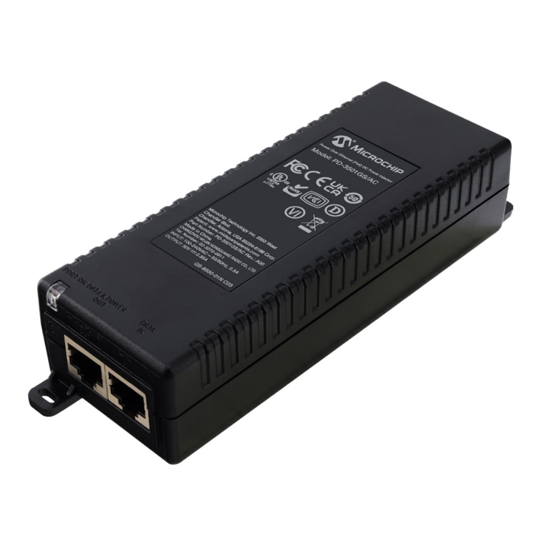 Microchip Technology PD-3501GS/AC-UK PowerDsine® Inyector Midspan 100 ~ 240VCA
