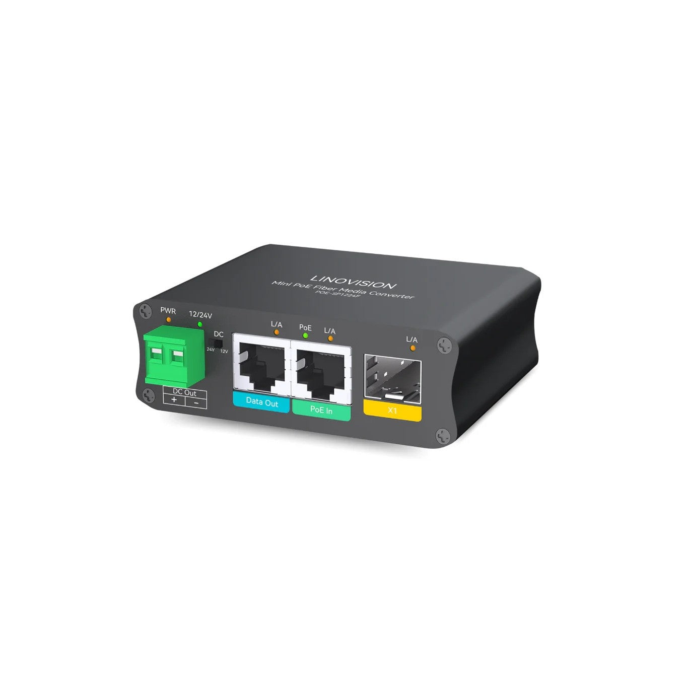 Linovision POE-SP1224F - Inyector/divisor PoE -