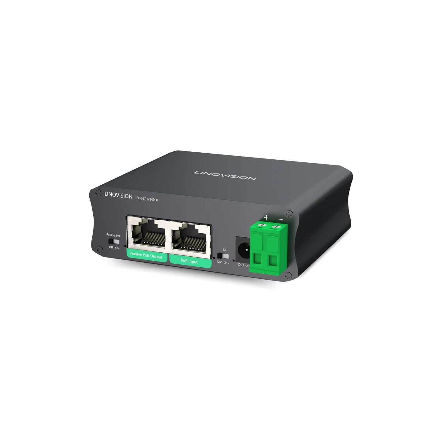 Linovision POE-SP1224POE - Inyector/divisor PoE 36 ~ 60V