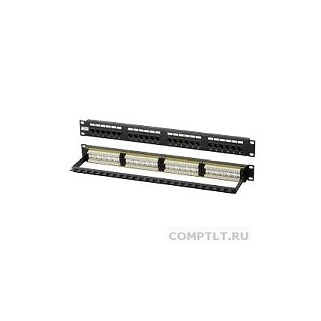 Hyperline PP2-19-24-8P8C-C6-110D - Patch Panel, Cat6 RJ45 Jack