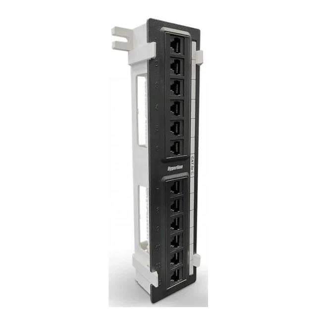 Hyperline PPW-12-8P8C-C6 - Patch Panel, Cat6 RJ45 Jack