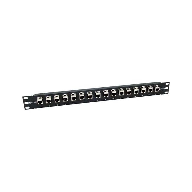 L-com PR175C6A-16S PR Patch Panel, Cat6A RJ45 Jack