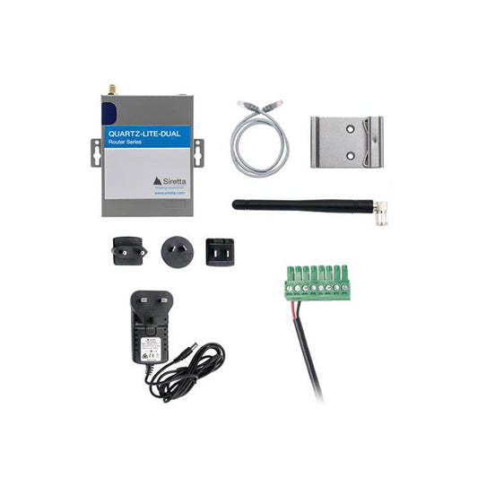 Siretta Ltd QUARTZ-LITE-DUAL-12-LTE(EU) + ACCESSORIES QUARTZ-LITE-DUAL Ruteador