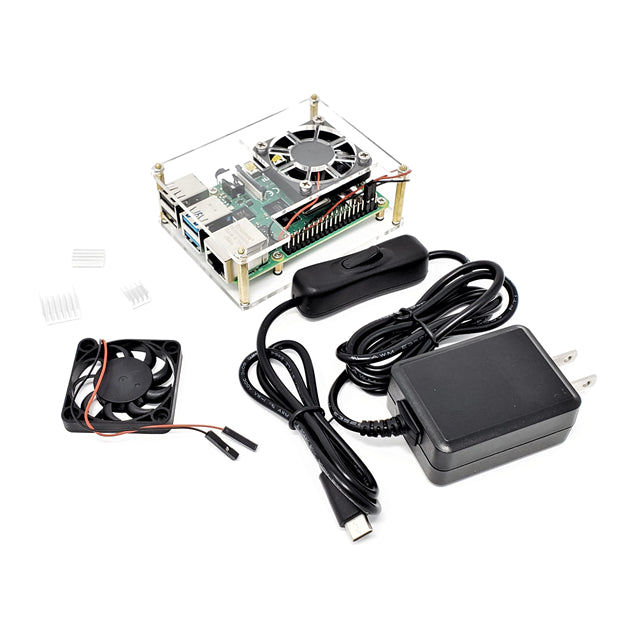 Micro Connectors, Inc. RAS-PCS16PWR - Raspberry Pi 4 Case
