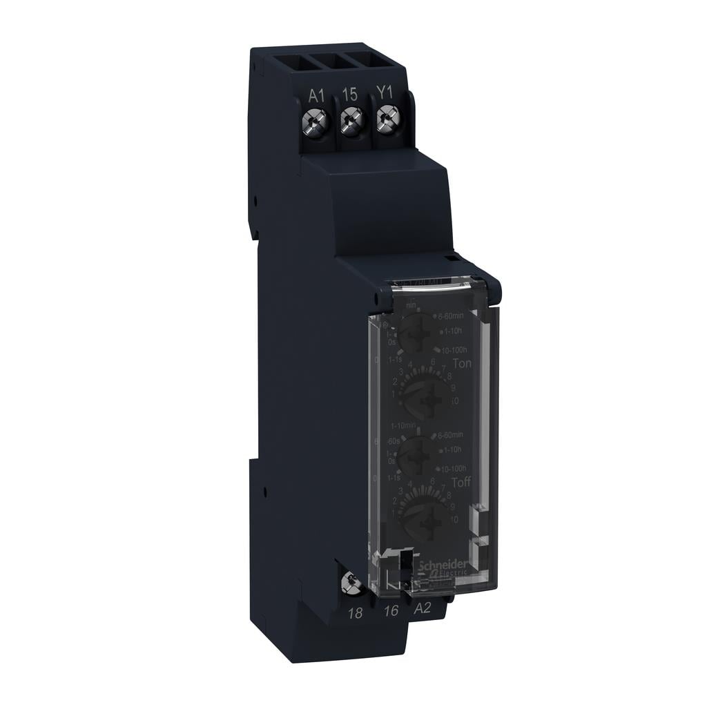 Schneider Electric RE17RLMU Harmony Riel DIN Relé mecánico 0.1 seg ~ 100 h 8A a 250VCA