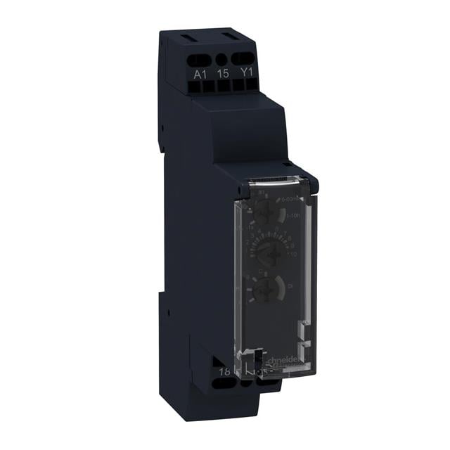 Schneider Electric RE17RMEMU Harmony Riel DIN Relé mecánico 0.1 seg ~ 10 h 8A a 250VCA