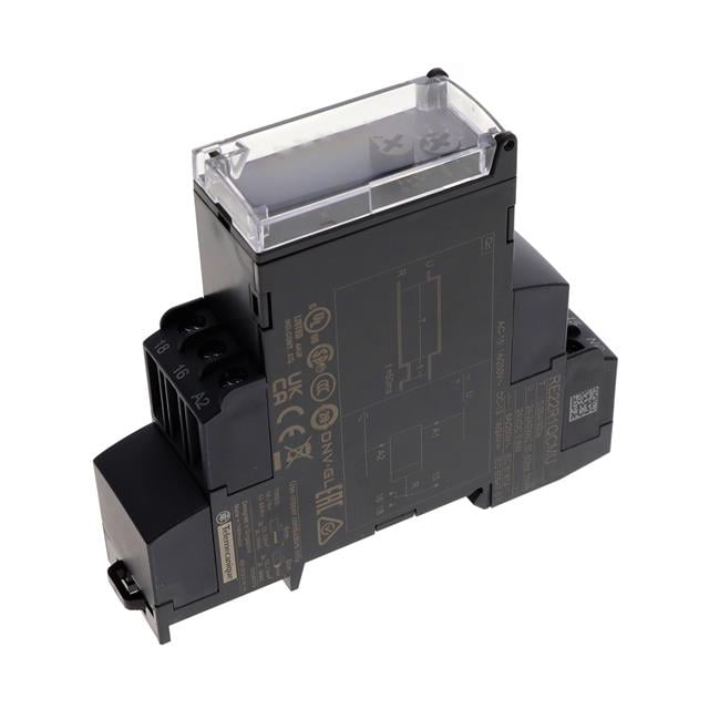 Schneider Electric RE22R1QCMU Harmony Riel DIN Relé mecánico 0.05 seg ~ 300 seg 8A a 250VCA