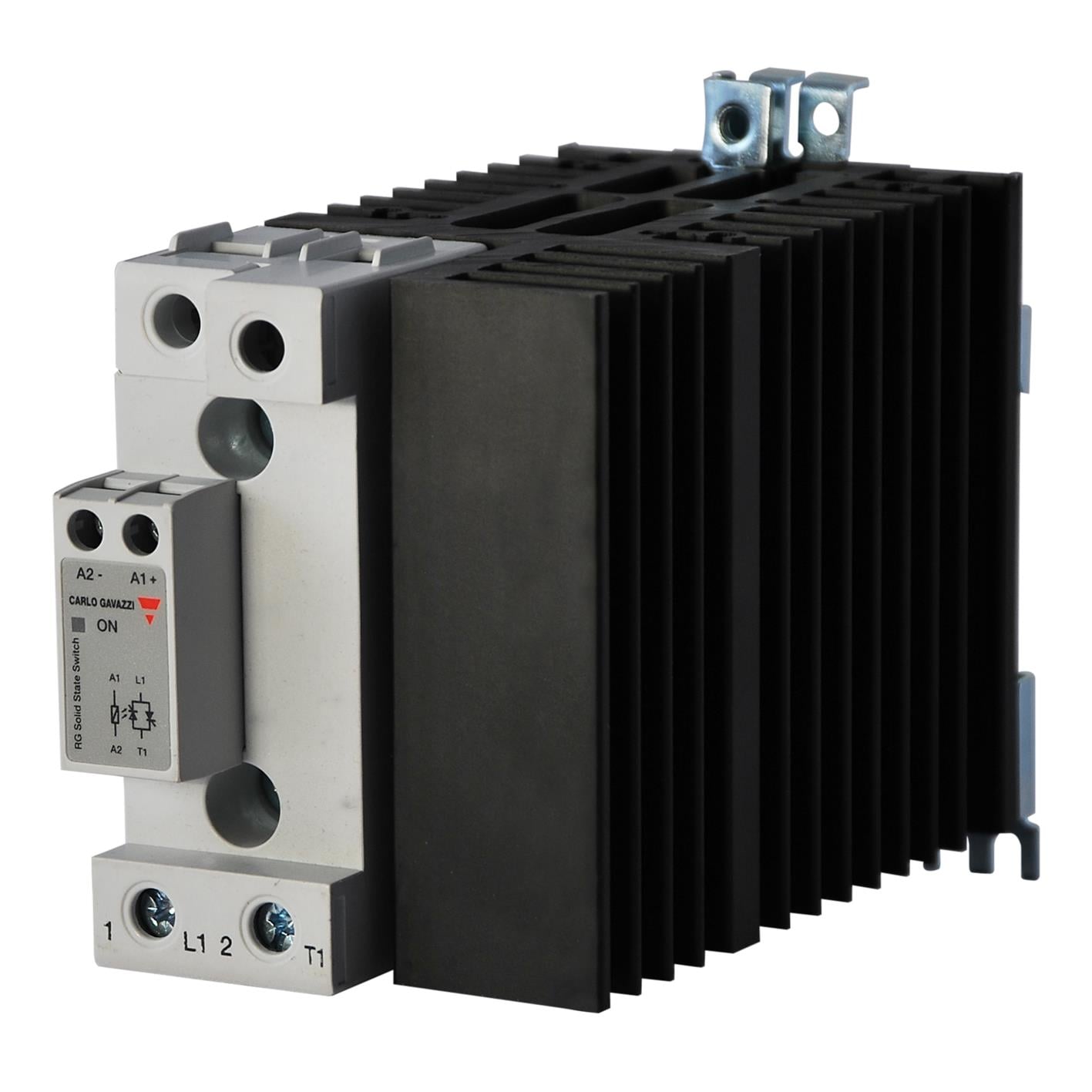 Carlo Gavazzi Inc. RGC1A60A62KGU RGC Montaje de chasis, Riel DIN SPST-NO (Normalmente abierto) (1 Forma A)