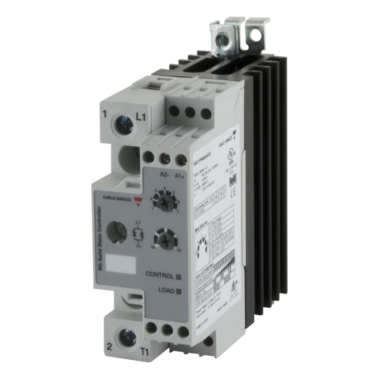 Carlo Gavazzi Inc. RGC1P23AA42E RGC1P Montaje de chasis, Riel DIN SPST-NO (Normalmente abierto) (1 Forma A)