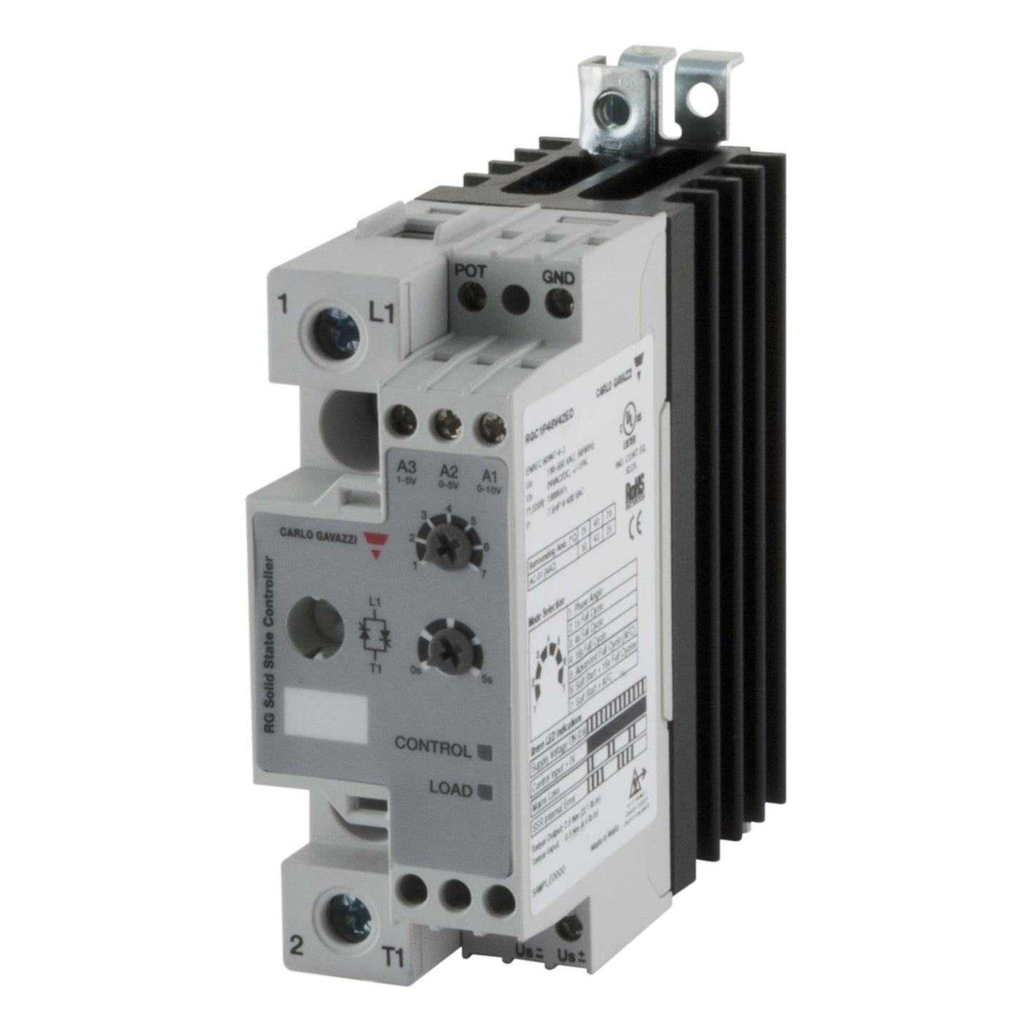 Carlo Gavazzi Inc. RGC1P23V42ED RGC1P Montaje de chasis, Riel DIN SPST-NO (Normalmente abierto) (1 Forma A)