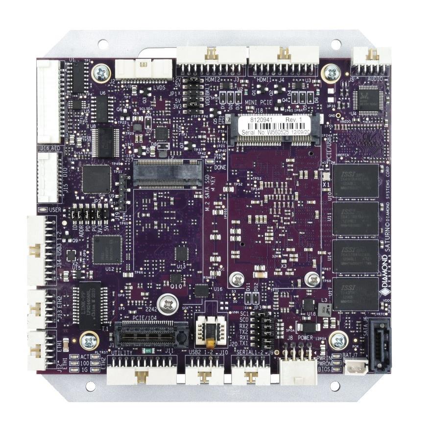 Diamond Systems SAT-E3950-4GA SATURN Atom x7-E3950 1.6GHz 4