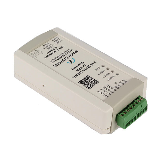MACH SYSTEMS SENT-CAN - SAE J2716 (SENT) TO CAN GATEWAY Gateway