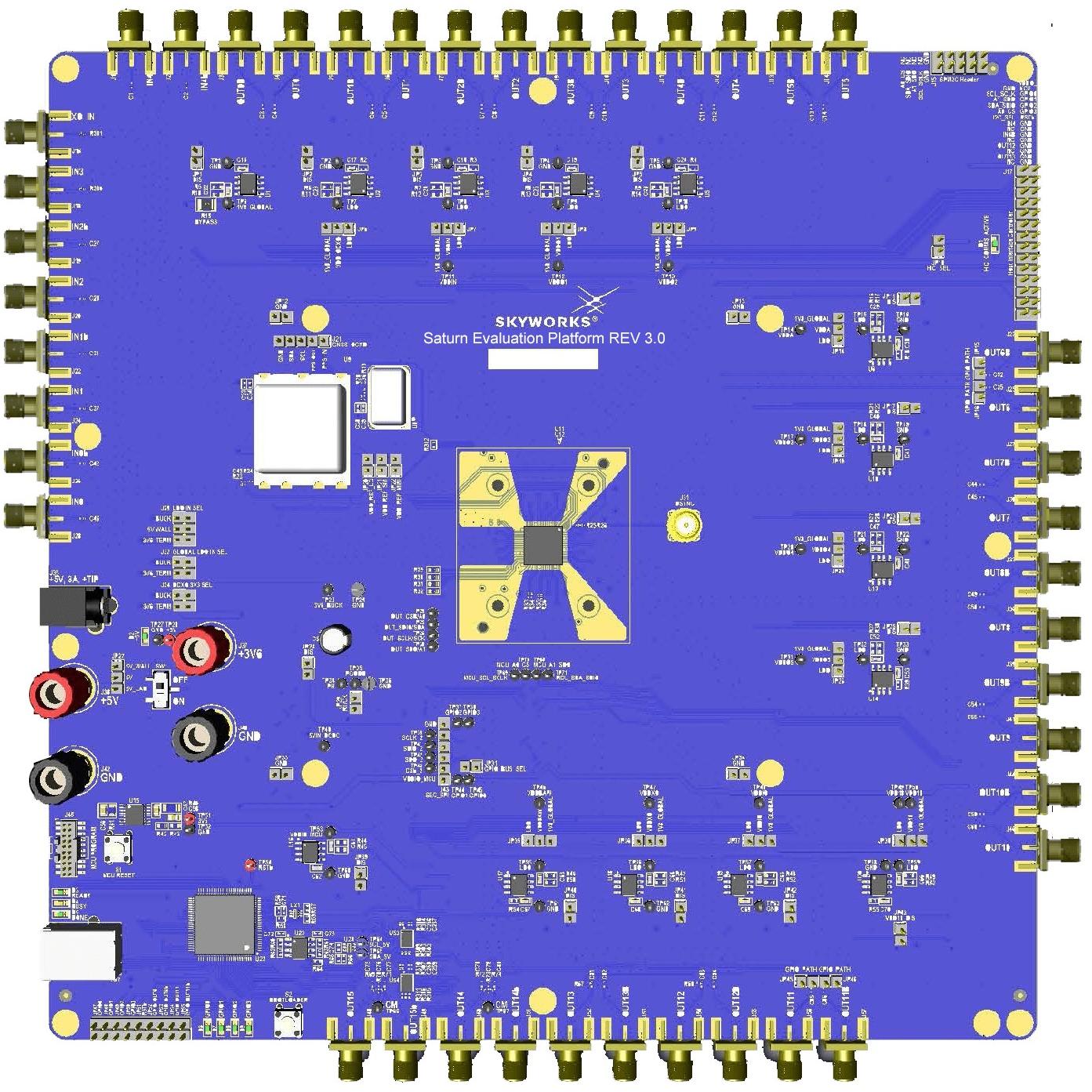 Skyworks Solutions Inc. SKY63101AA-EVB DSPLL®, MultiSynth™ Timing Clock Generator