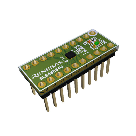 Renesas Electronics Corporation SLG46534V-DIP GreenPAK™ 20-PIN DIP PROTO BOARD SLG46534