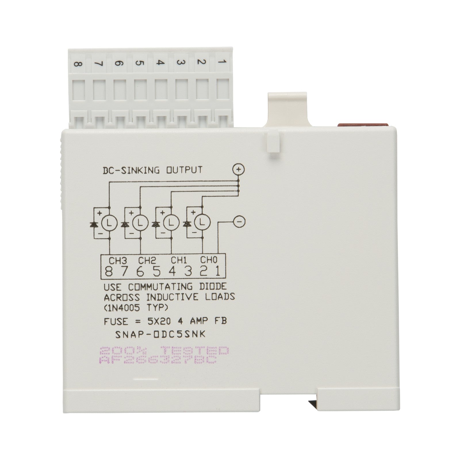 Opto 22 SNAP-ODC5SNK SNAP Input, Output (I/O) Module SNAP Series