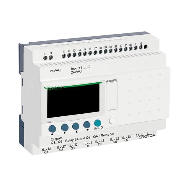 Schneider Electric SR3B261B Zelio Logic MODULAR SMART RELAY, ZELIO LOGIC 16 - Digital