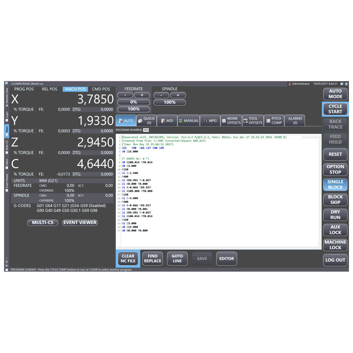 Omron Automation and Safety SYSMAC-RTNC0001L * Tarjeta de Licencia -